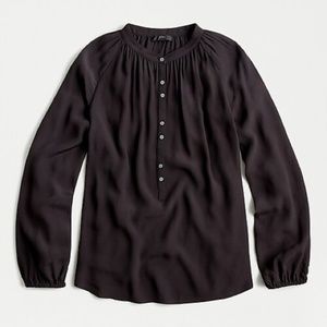 J. Crew Black Blouse